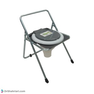 توالت تاشو ساده گالوانیزه با قیف حامکو - کلاف دار