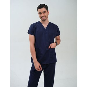 اسکراپ پزشکی مردانه سورمه ای سایز 44