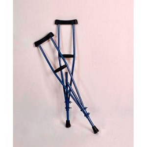 عصازیربغل گالوانیزه (جفت) - رنگ استاتیک آبی بزرگسال