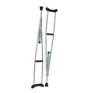 عصا زیر بغل گالوانیزه (نقره ای) جفت