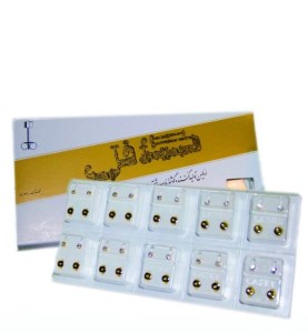 گوشواره استیل و استریل - گوشواره کافل (هر یک عدد)