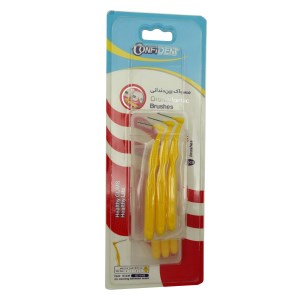 مسواک بین دندانی 6 عددی زرد کانفیدنت