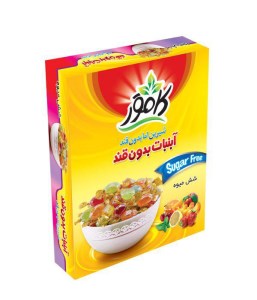 کامور آبنبات شش میوه بدون قند رژیمی