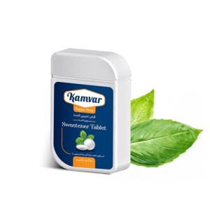 قرص جایگزین شکر بدون قند باشیرین کننده طبیعی استویا کامور