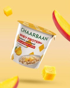 اوتمیل فوری پروتئینی با طعم انبه لیوانی چاربان