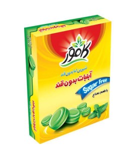 کامور آبنبات نعنا بدون قند و رژیمی